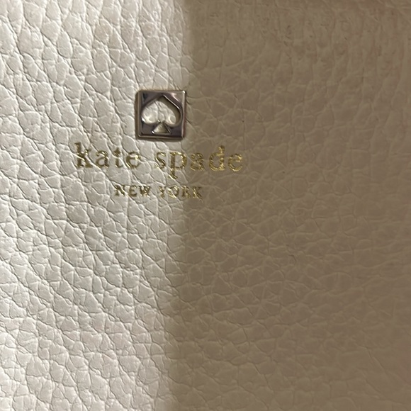 Kate Spade Ivory and Black Leather Crossbody Purse - Picture 8 of 10